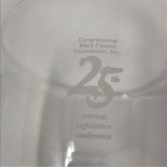 Congressional Black Caucus 25th Annual Legislative Conference Wine Glass Blue - Picture 2 of 8